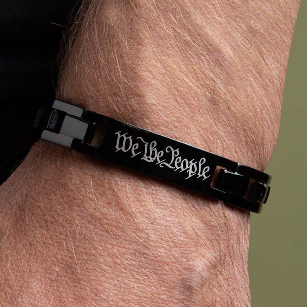 We The People Magnetic Black Bracelet: Helps Pair Veterans With A Service Dog Or Shelter Dog
