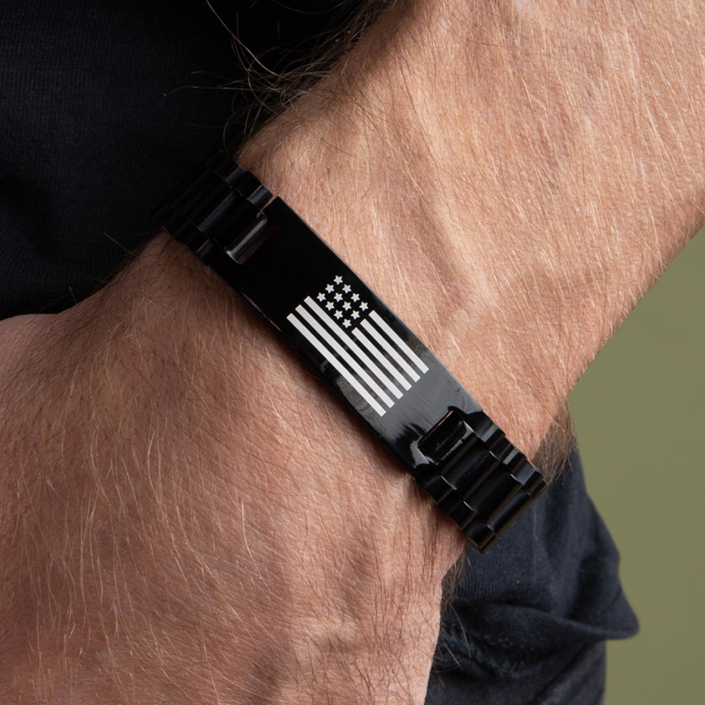 Never Surrender Patriot Bracelet: Helps Pair Veterans With A Service Dog Or Shelter Dog