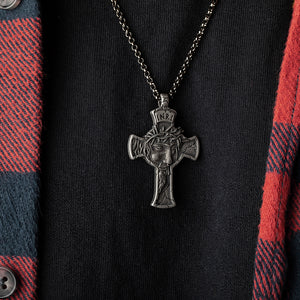 INRI Cross - Victory Over Sin & Death Necklace: Helps Pair Veterans With A Service Dog Or Shelter Dog.