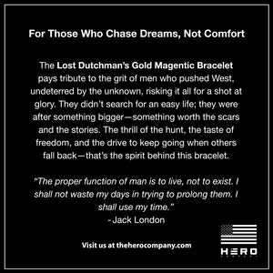 Lost Dutchman’s Gold Titanium Magnetic Bracelet: Helps Pair Veterans With A Service Dog Or Shelter Dog