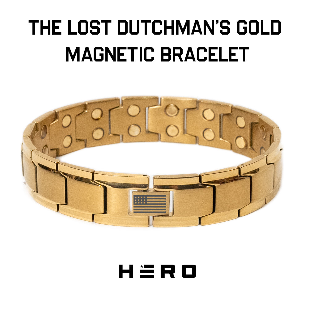 Lost Dutchman’s Gold Titanium Magnetic Bracelet: Helps Pair Veterans With A Service Dog Or Shelter Dog