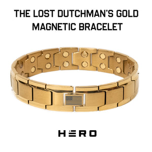 Lost Dutchman’s Gold Titanium Magnetic Bracelet: Helps Pair Veterans With A Service Dog Or Shelter Dog