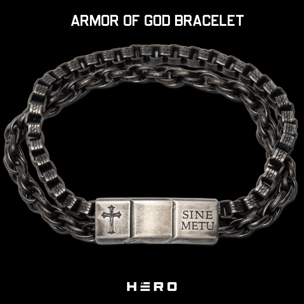 Armor Of God Duel Chain Bracelet: Helps Pair Veterans with Service or Shelter Dogs