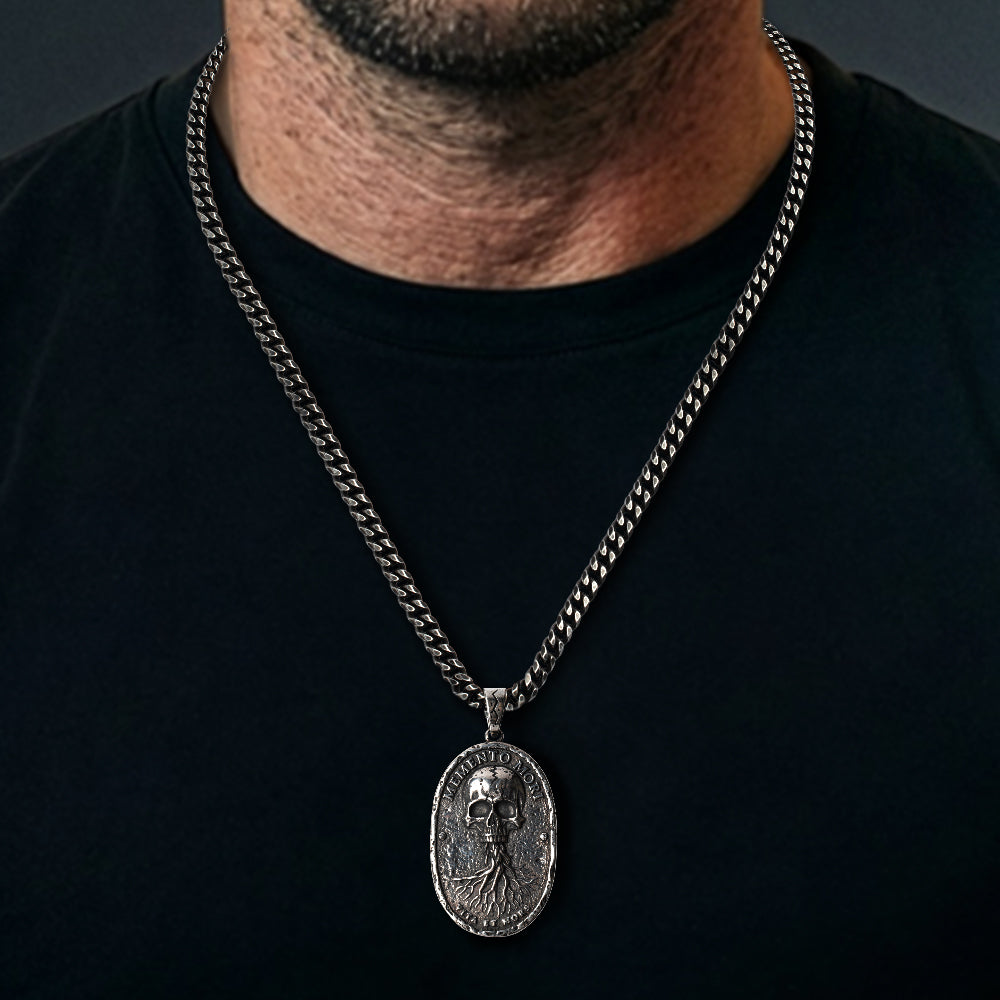 50% OFF - The "Ultimate Everyday Carry" Cuban Link Bracelet With Purchase of Memento Mori Necklace