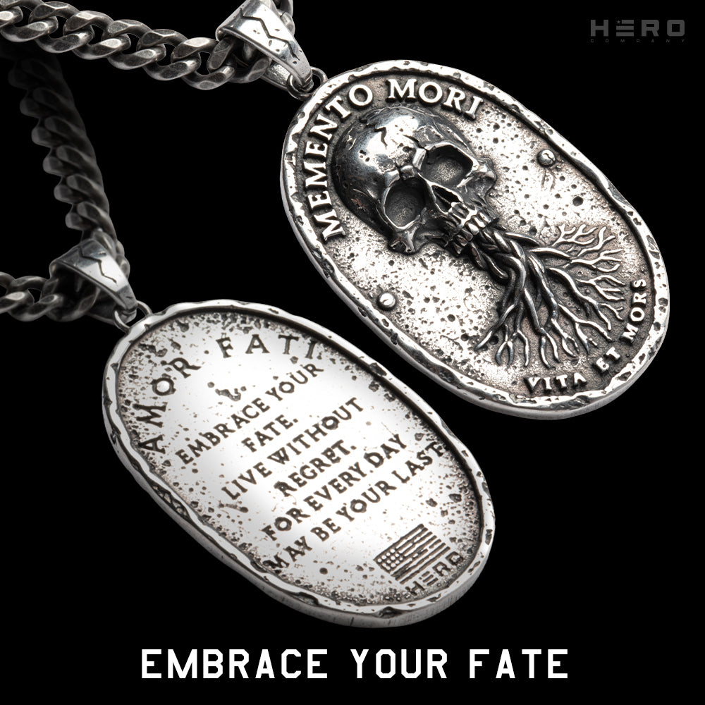 Memento Mori Vita Et Mors Necklace: Helps Pair Veterans With A Service Dog Or Shelter Dog