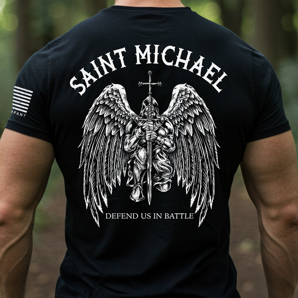 Hero Company Men&#39;s Saint Michaels Tee: Helps Pair Veterans With A Service Dog or Shelter Dog