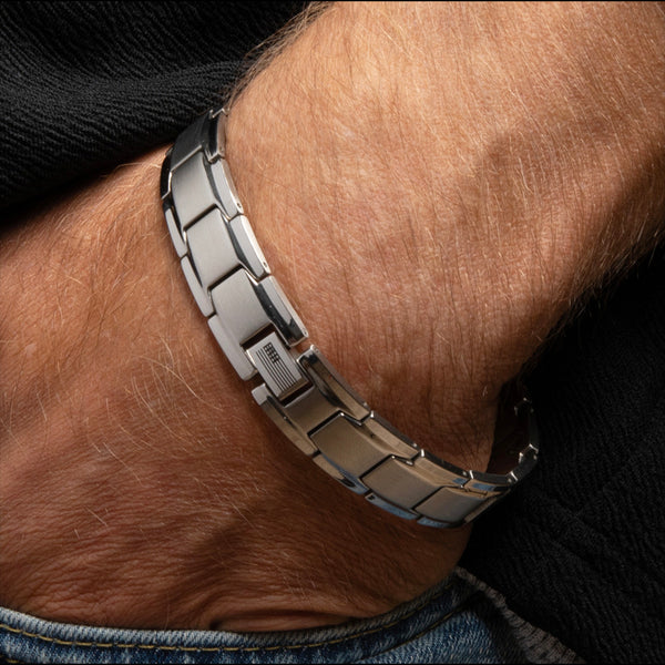 Iron Man Armor Titanium Magnetic Bracelet: Helps Pair Veterans