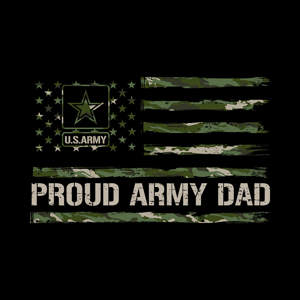Proud Army Dad Black Tee