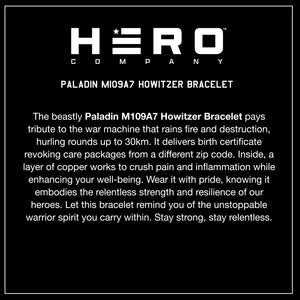 Paladin M109A7 Howitzer Titanium Copper Magnetic Bracelet: Helps Pair Veterans With A Service Dog Or Shelter Dog