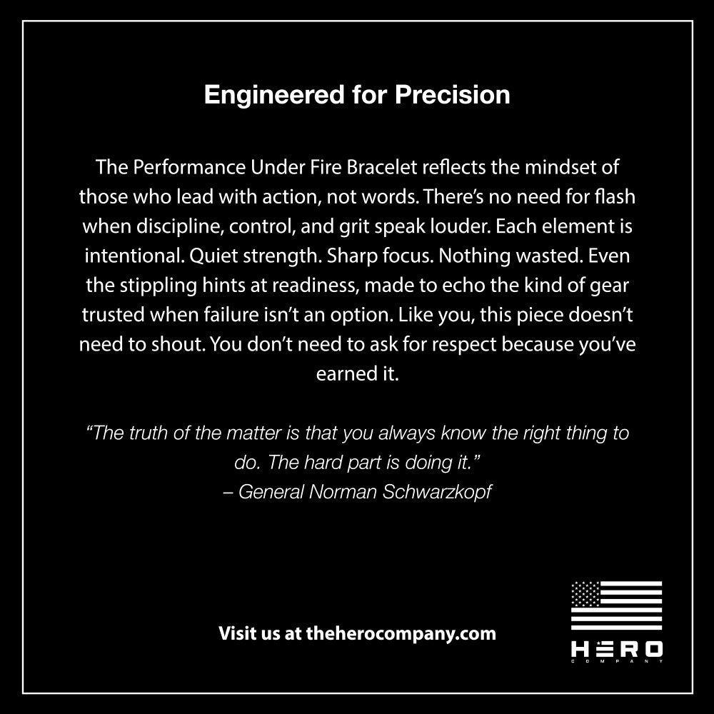 The Hero Company&#39;s Performance Under Fire Bracelet: Helps Pair Veterans With A Service Dog Or Shelter Dog