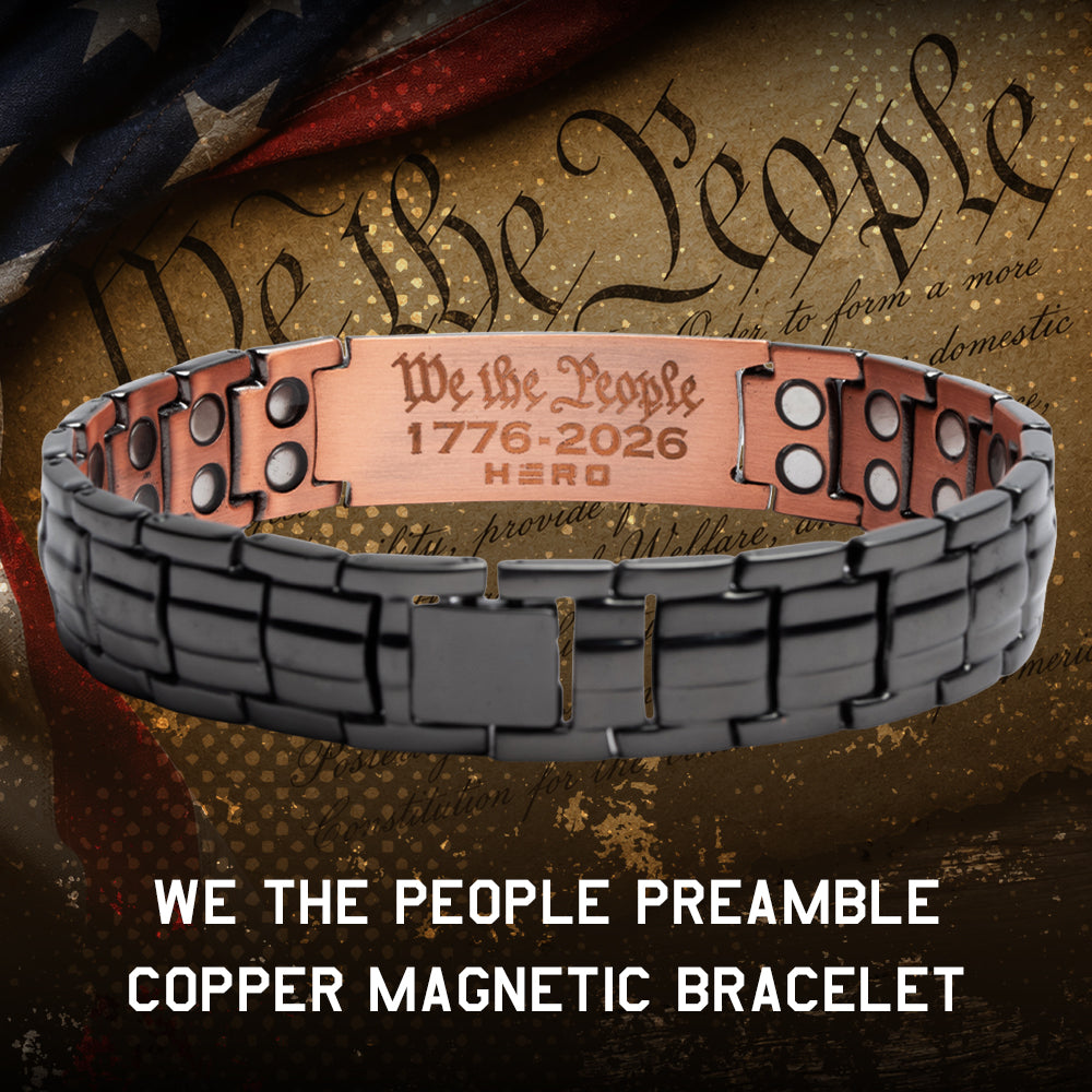 WE THE PEOPLE Preamble Copper Magnetic Bracelet