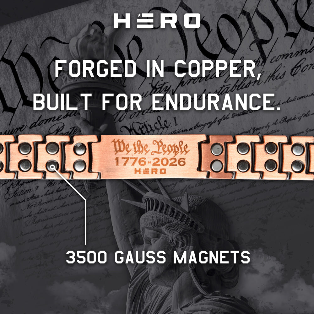 WE THE PEOPLE Preamble Copper Magnetic Bracelet
