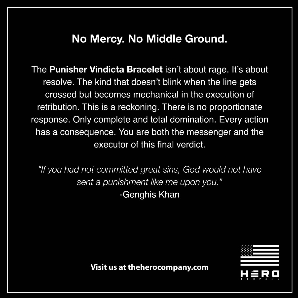 LIMITED EDITION- Vindicta Punisher Bracelet: Helps Pair Veterans With A Service Dog or Shelter Dog