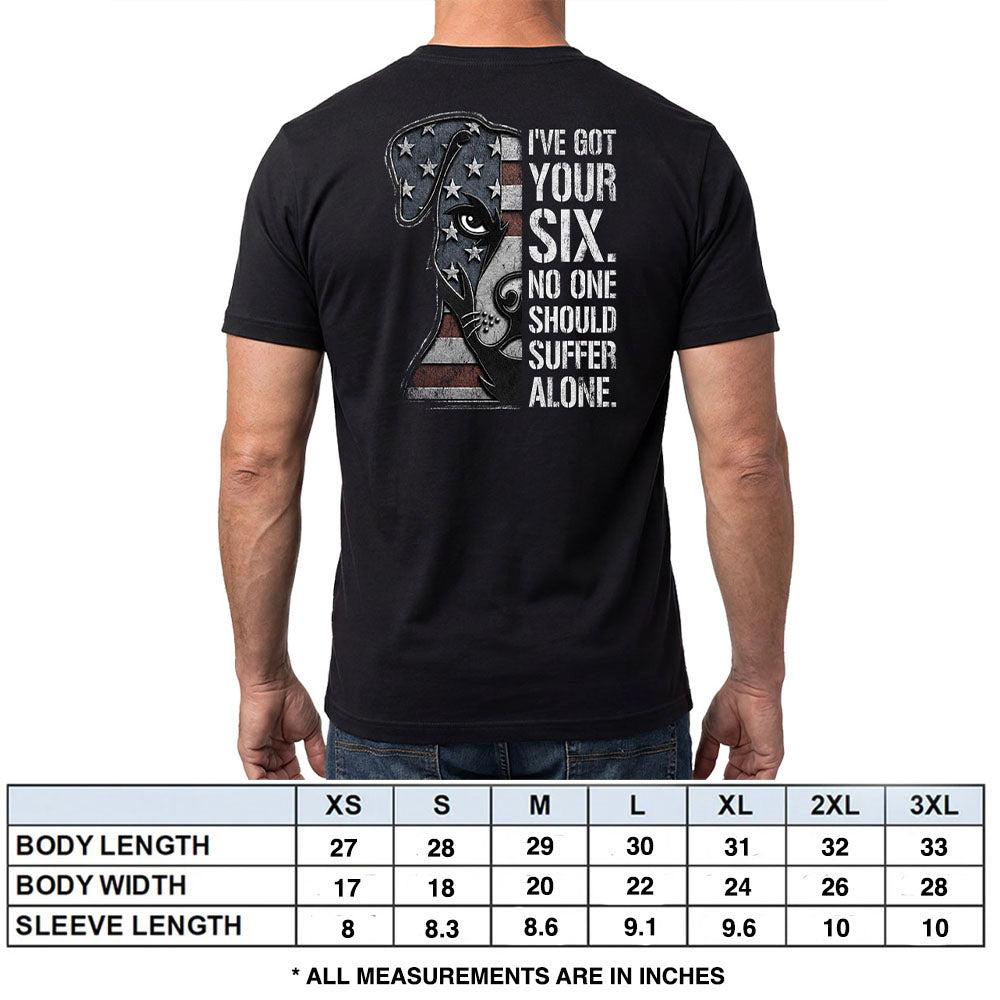 I've Got Your Six Black Tee