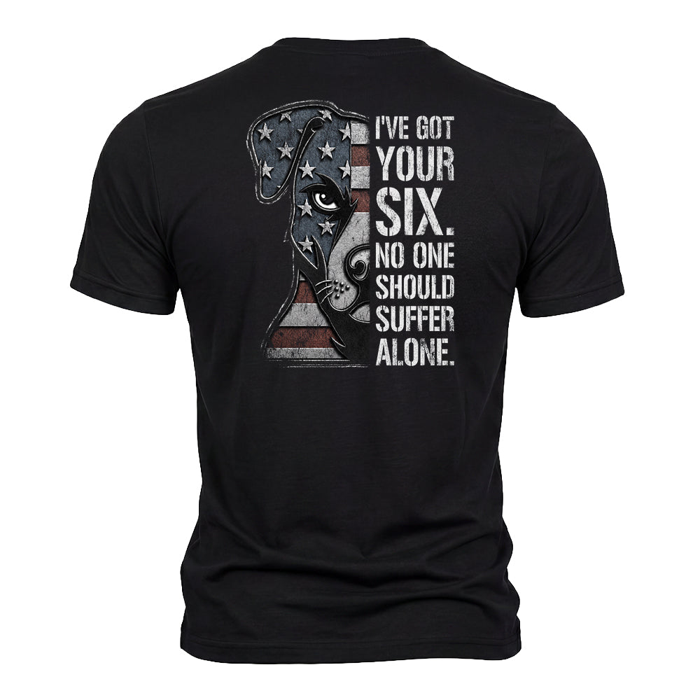 I've Got Your Six Black Tee