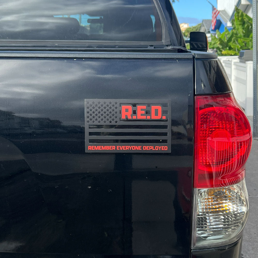 FREE R.E.D. Remember Everyone Deployed Flag Magnet with Purchase of R.E.D. Tee