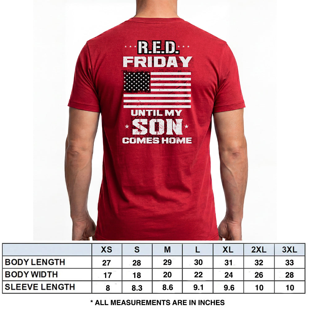 Red Friday Until My Son Comes Home Red Tee