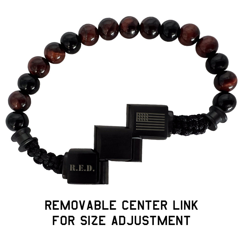 R.E.D. Tiger&#39;s Eye Never Forget Bracelet: Helps Pair Veterans With A Service Dog Or Shelter Dog