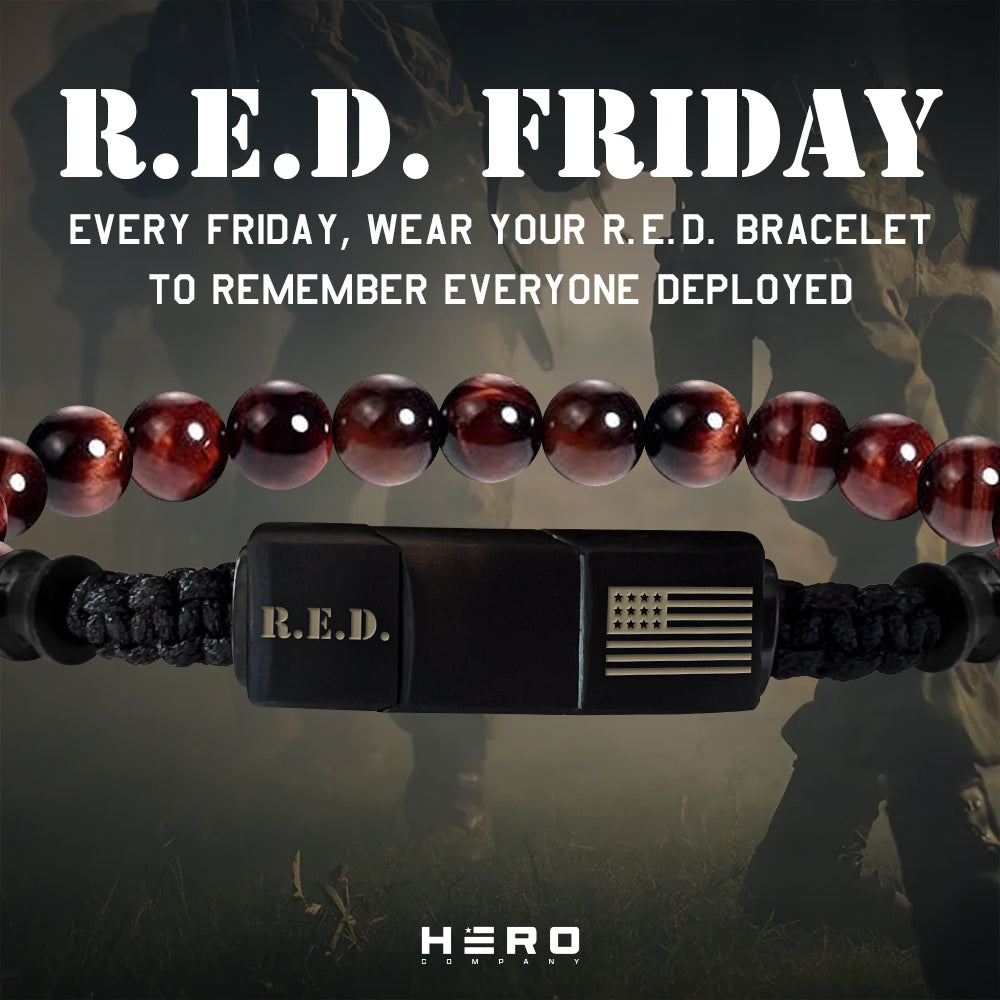R.E.D. Tiger&#39;s Eye Never Forget Bracelet: Helps Pair Veterans With A Service Dog Or Shelter Dog
