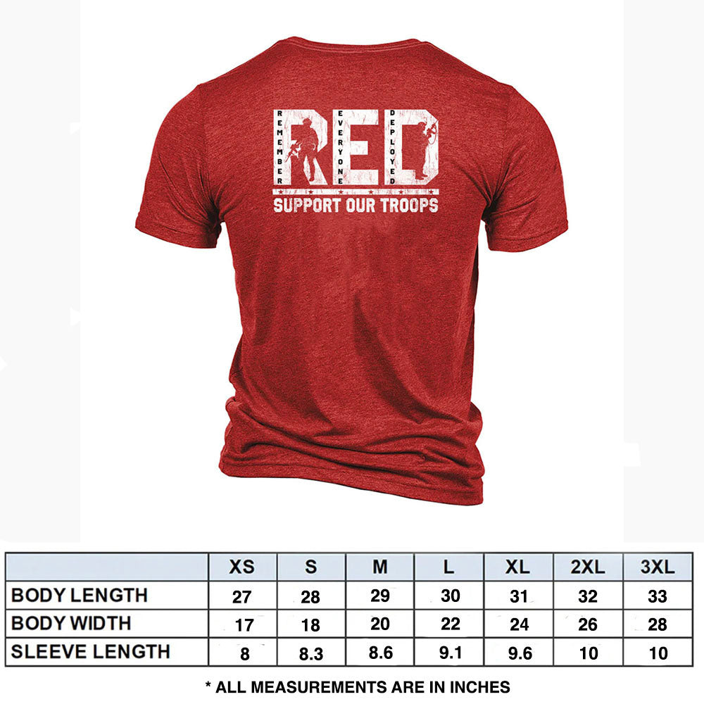 Hero Company Men's R.E.D. Support Our Troops - Helps Pair Veterans With A Service Dog or Shelter Dog