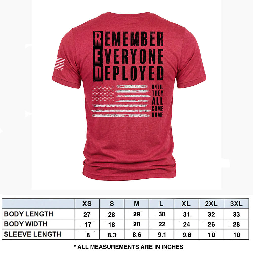 Hero Company Men's Remember Everyone Deployed Until They Come Home Tee