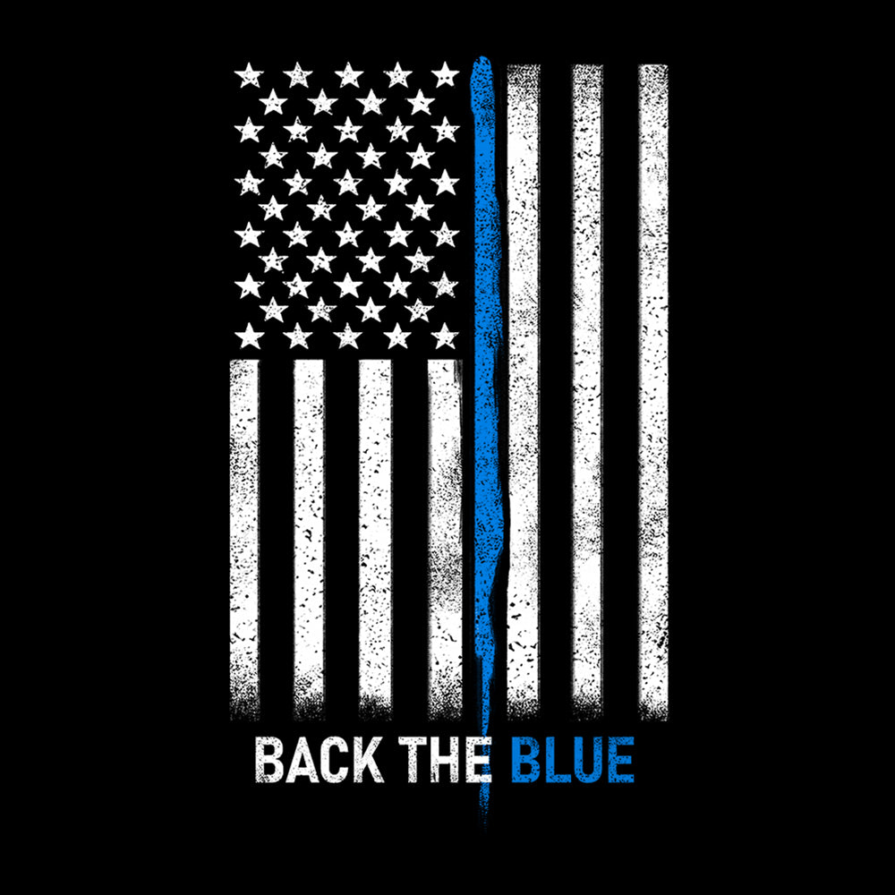Back The Blue Black Tee