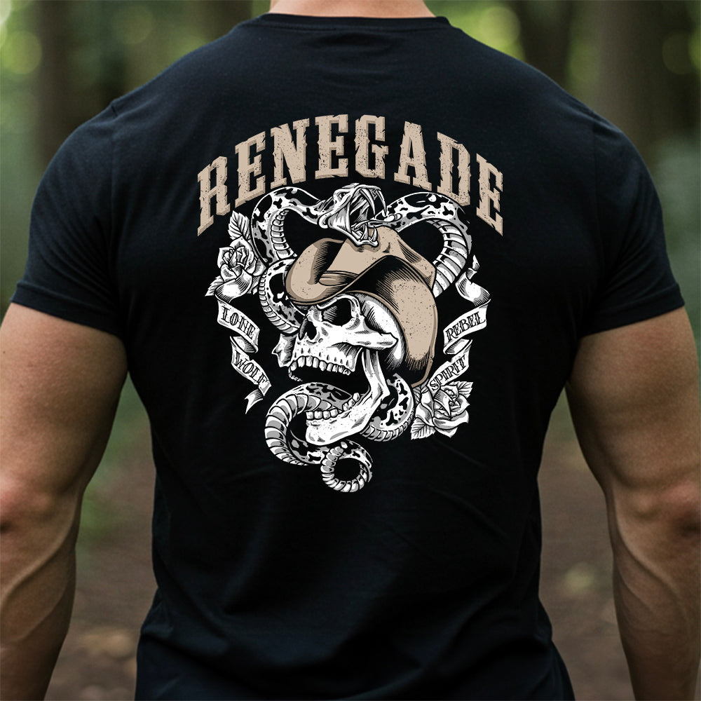 Hero Company Men&#39;s Renegade Black Tee - Helps Pair Veterans With A Service Dog or Shelter Dog