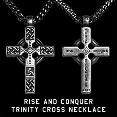 Rise & Conquer Trinity Cross Necklace - The Hero Company