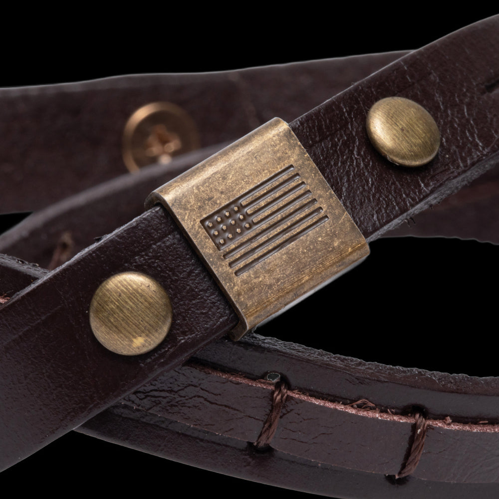 Spartan Phalanx Leather Bracelet: Helps Pair Veterans With A Service Dog Or Shelter Dog