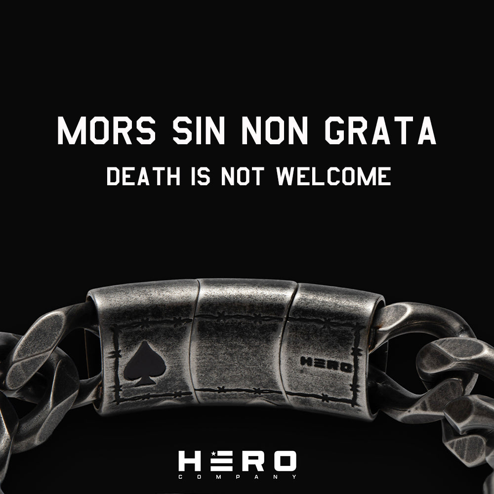 Revenant’s Wrath Ace of Spades Cuban Link Bracelet: Helps Pair Veterans With A Service Dog or Shelter Dog