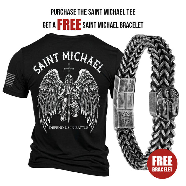 FREE St Michael's Bracelet with Purchase of Men's Saint Michaels