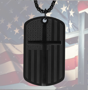 God & Country Cross Necklace: Helps Pair Veterans With A Service Dog Or Shelter Dog