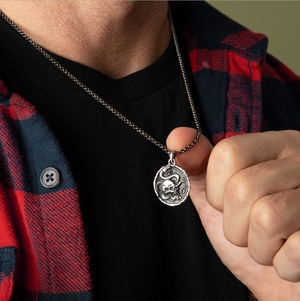 Memento Mori Talisman Necklace: Helps Pair Veterans With A Service Dog Or Shelter Dog