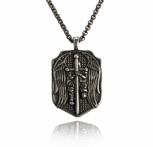 Special Offer! St. Michael Medallion Necklace - Helps Pair Veterans With A Service Dog Or Shelter Dog