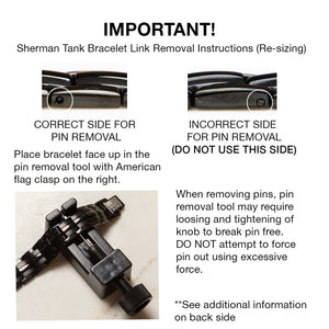 Limited Time Offer - Sherman Tank Track Titanium Magnetic Bracelet : Helps Pair Veterans With A Service Dog Or Shelter Dog