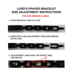 Special Offer! Lord's Prayer Bracelet (Size M-L or L-XL) - Helps Pair Veterans With A Service Dog Or Shelter Dog