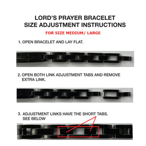 Lord's Prayer Bracelet (Size M-L or L-XL): Helps Pair Veterans With A Service Dog Or Shelter Dog