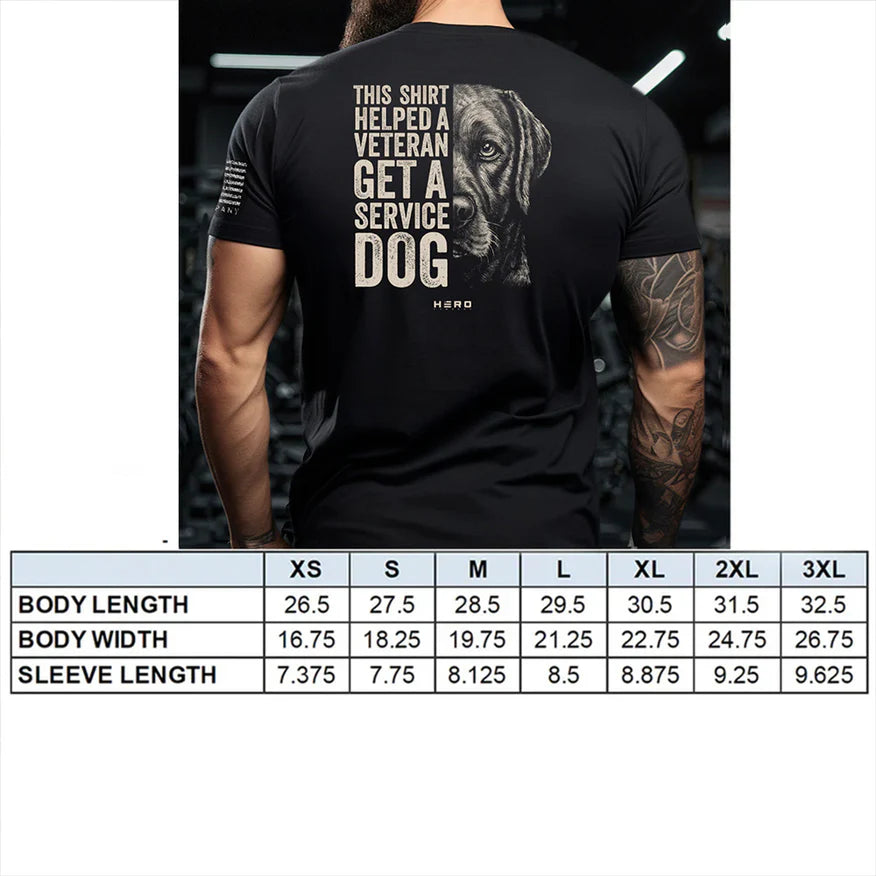 Buy 1 Tee & Get Bracelet at 75% Off -This Shirt Helped A Veteran Get A Service Dog Tee & Loyal Friend Legacy Urn Bracelet
