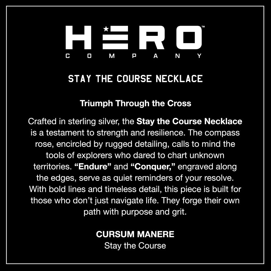 Endure & Conquer Compass Necklace: Helps Pair Veterans With A Service Dog Or Shelter Dog