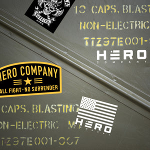 FREE Hero Co VIP Decal Pack with Purchase of Black Flag Never Forgotten Adjustable Paracord Bracelet