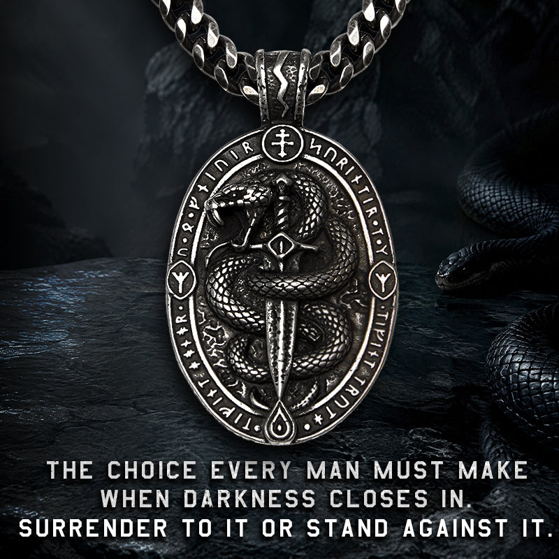 The Serpent Slayer’s Oath Necklace