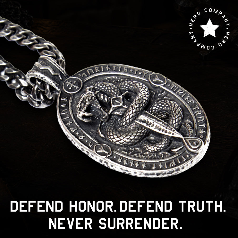 The Serpent Slayer’s Oath Necklace