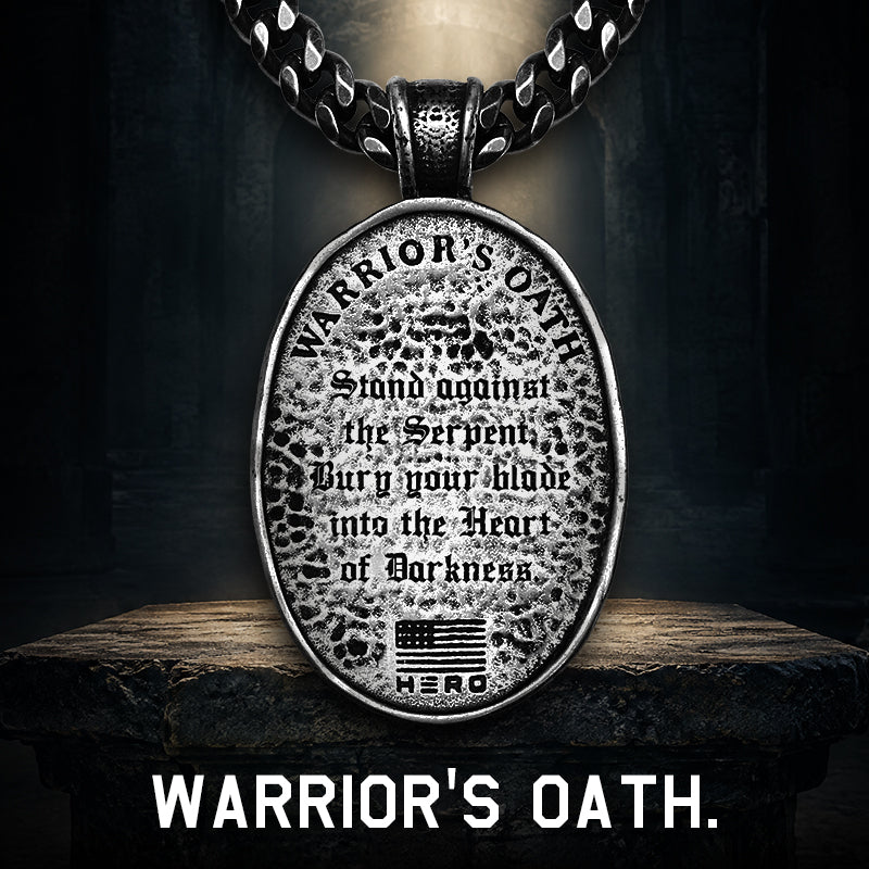 The Serpent Slayer’s Oath Necklace