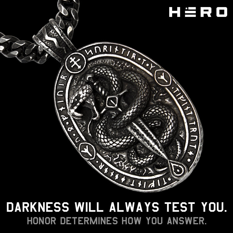 The Serpent Slayer’s Oath Necklace