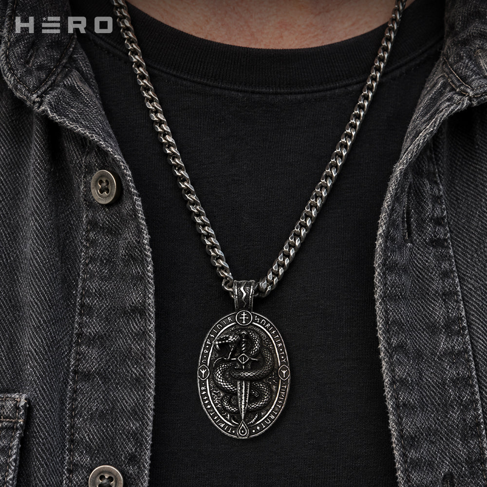 The Serpent Slayer’s Oath Necklace