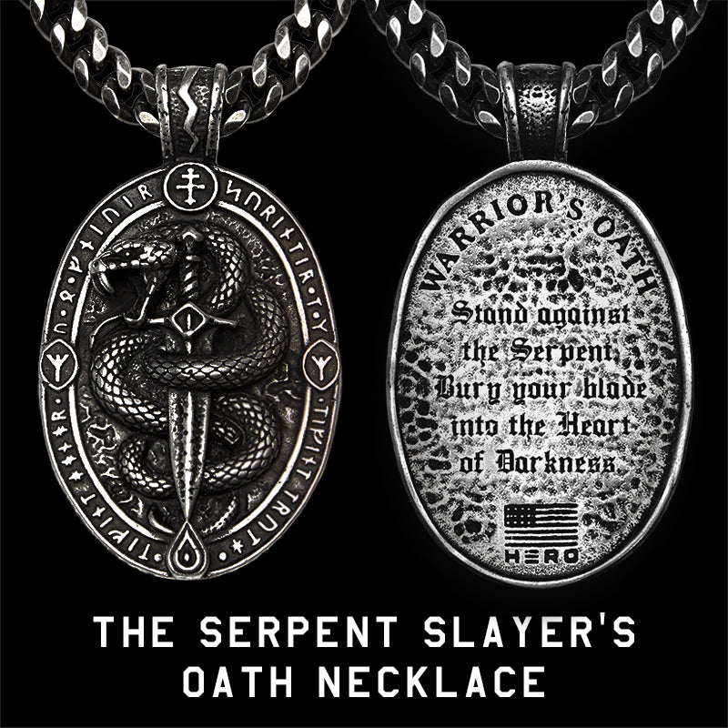 The Serpent Slayer’s Oath Necklace