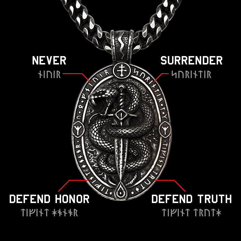 The Serpent Slayer’s Oath Necklace