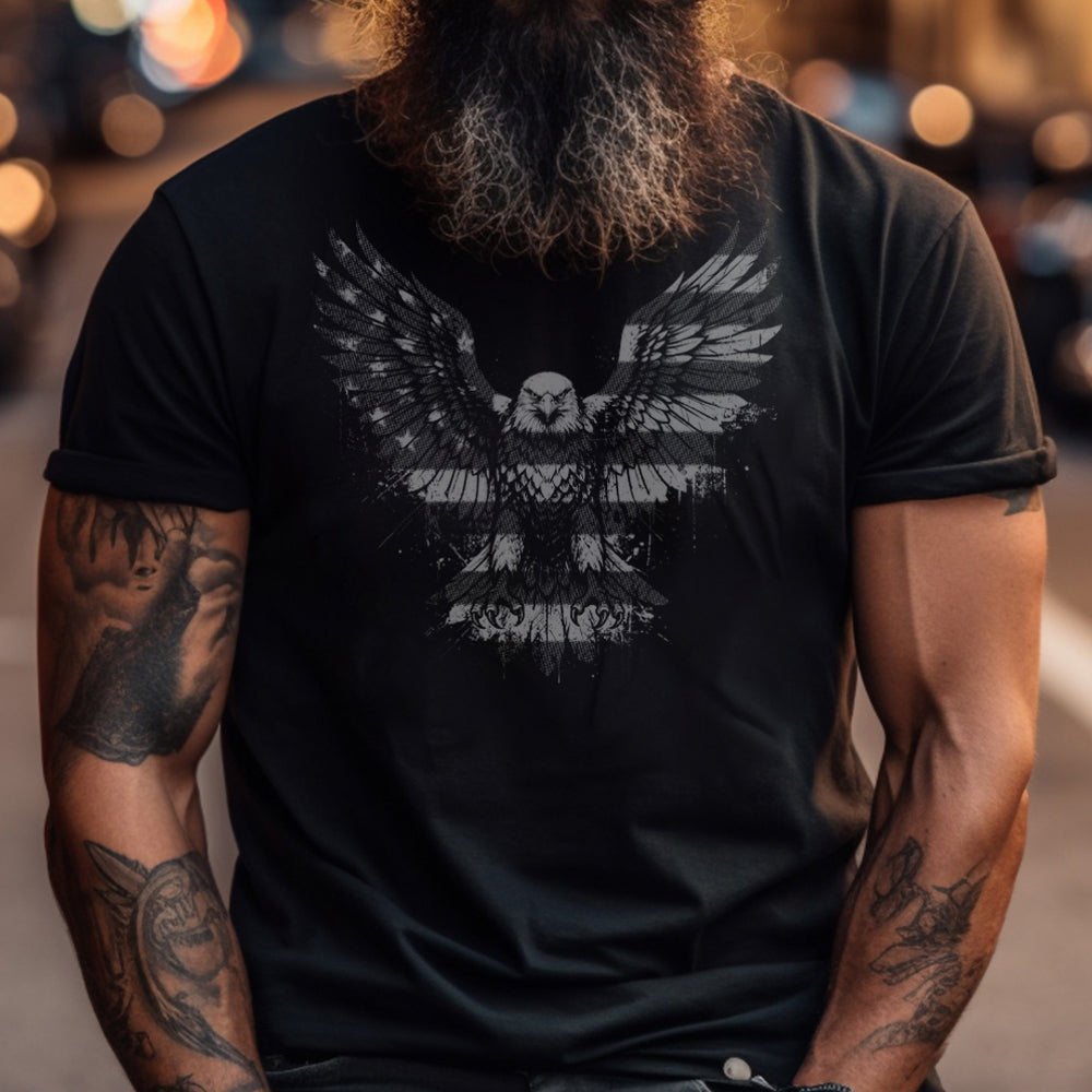 American Freedom Eagle Black Tee