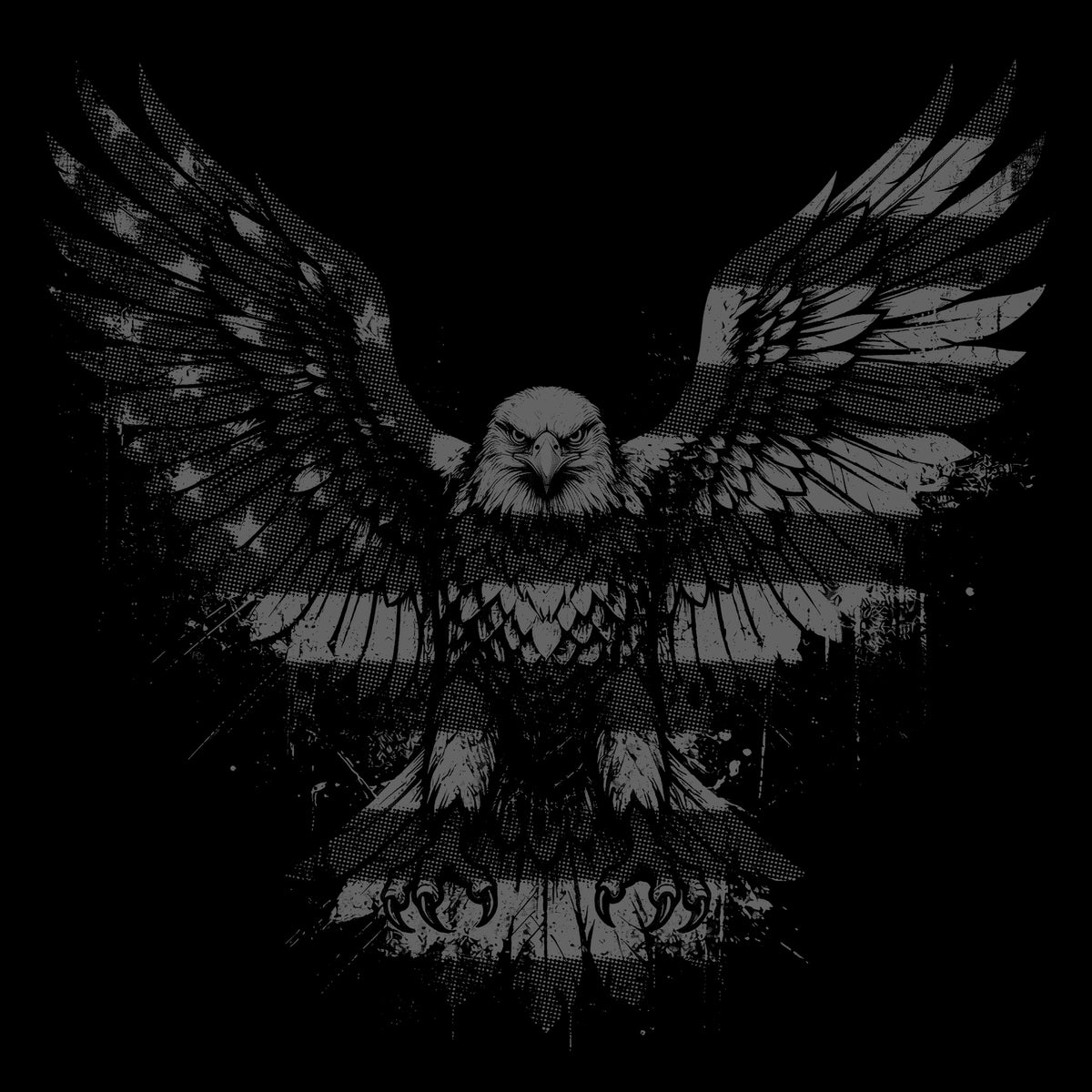 American Freedom Eagle Black Tee