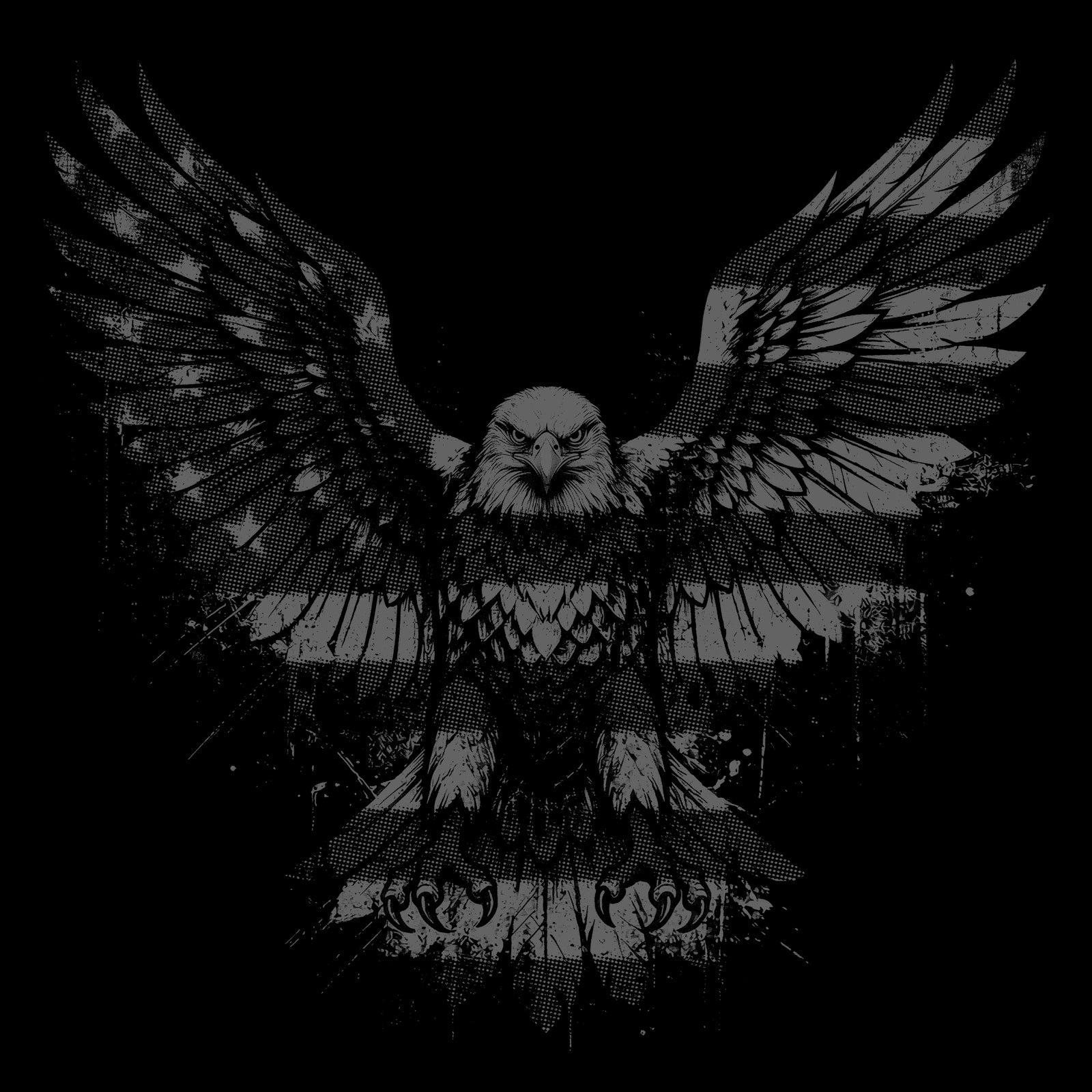 American Freedom Eagle Black Tee
